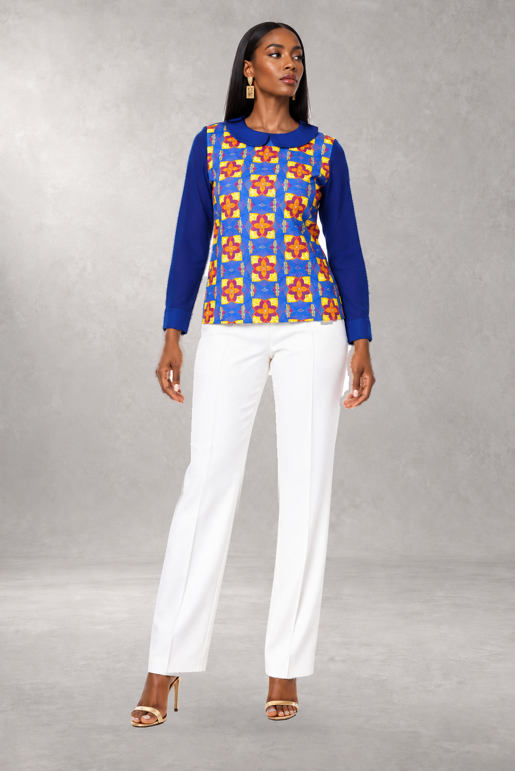 Nehanda Chiffon Print Shirt — Multi — ALLEON Fashion