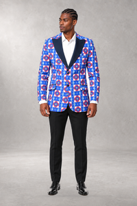 Tutu Print Blazer — Blue — ALLEON Fashion