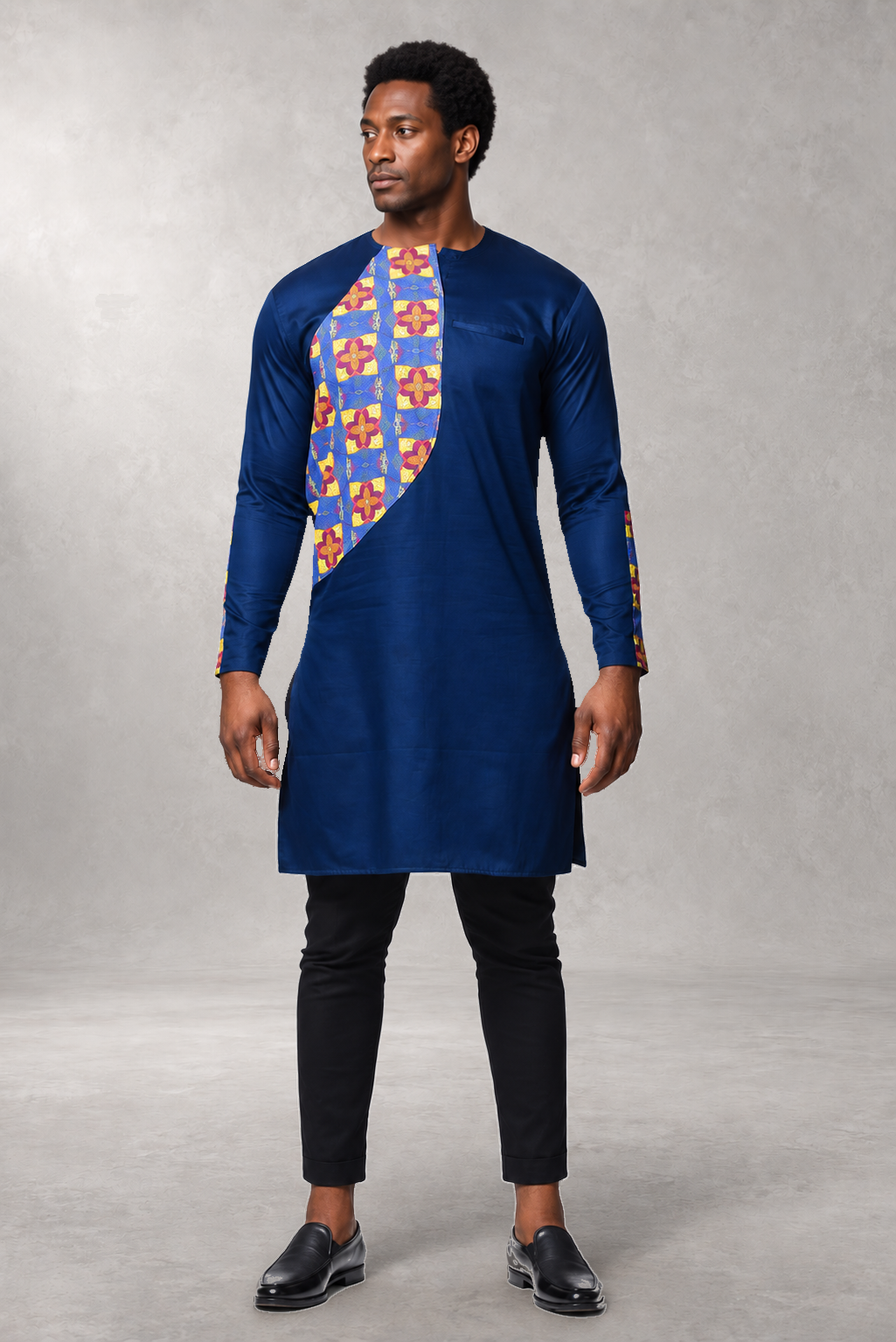 Zolu Long Print Shirt — Multi — ALLEON Fashion