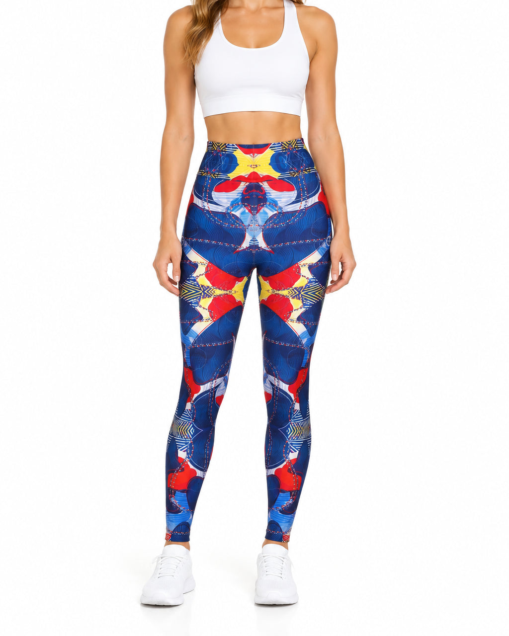 Print Leggings – Blue – premium detail view 3