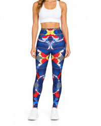 Print Leggings – Blue – premium detail view 3