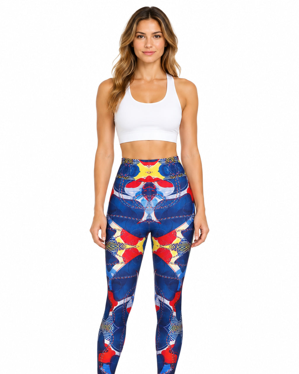 Print Leggings – Blue – premium detail view 1