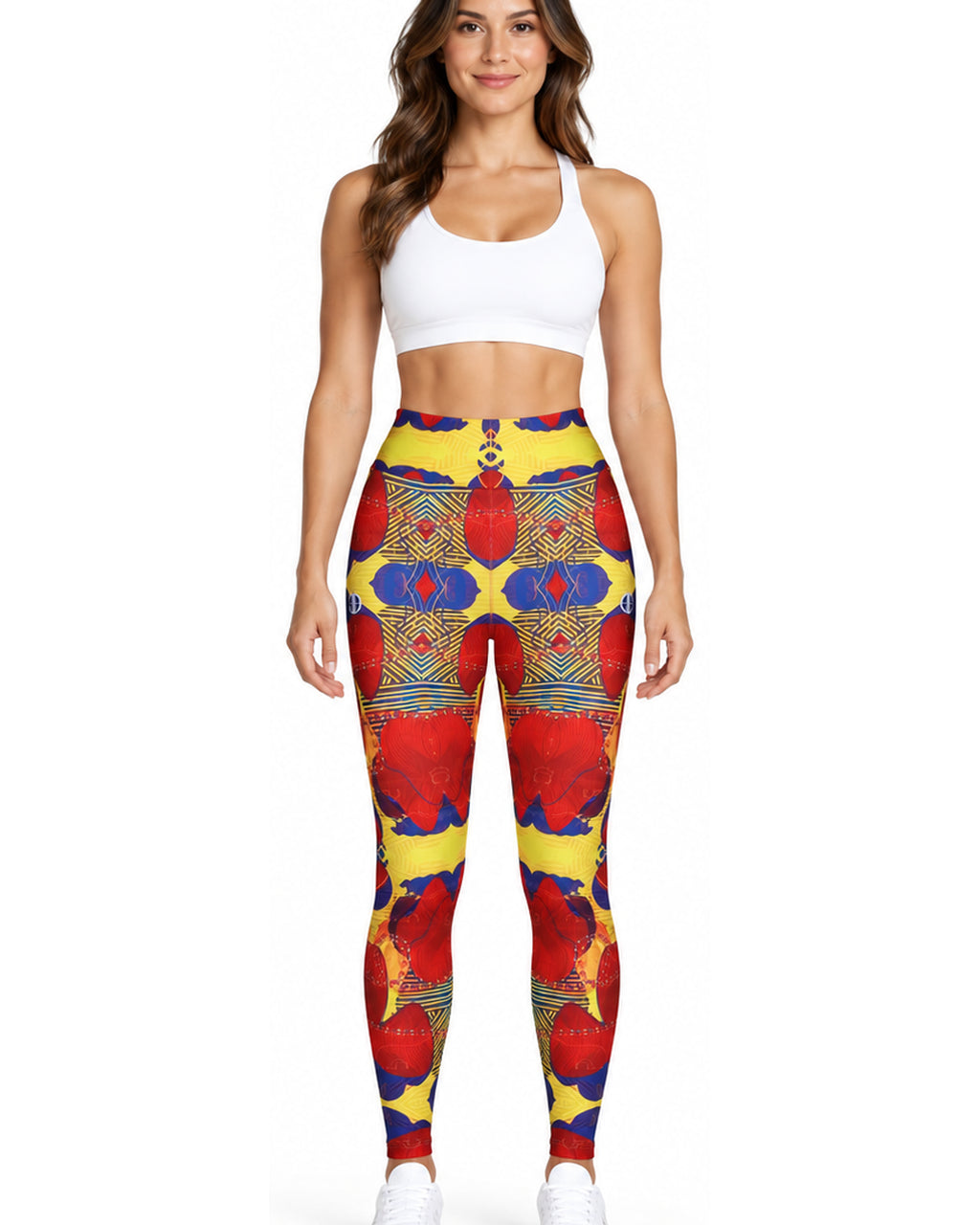 Print Leggings – Red – premium detail view 2