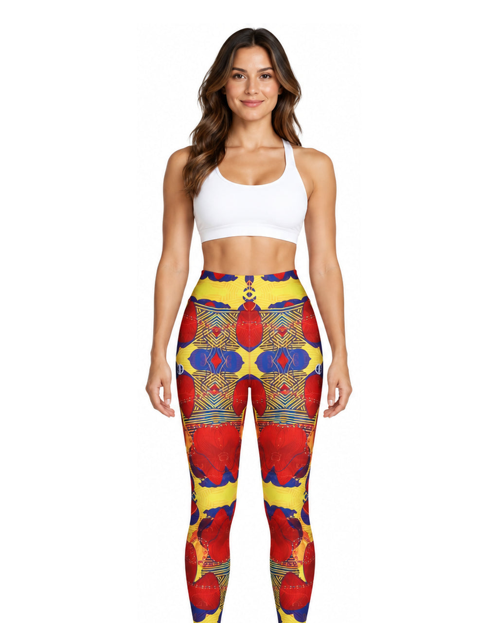 Print Leggings – Red – premium detail view 1