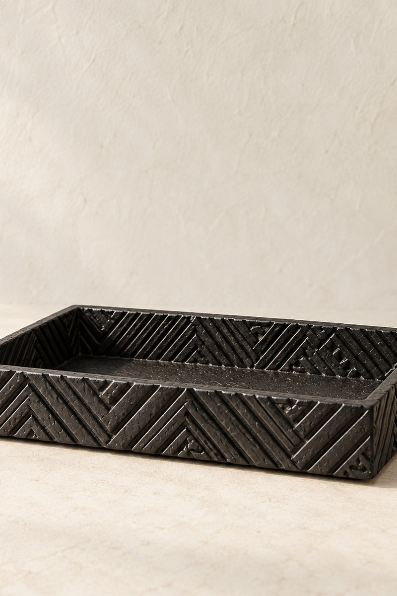 Kasai Weave Catchall Tray – close-up detail