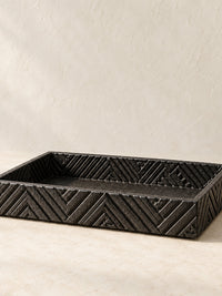 Kasai Weave Catchall Tray – surface and form detail