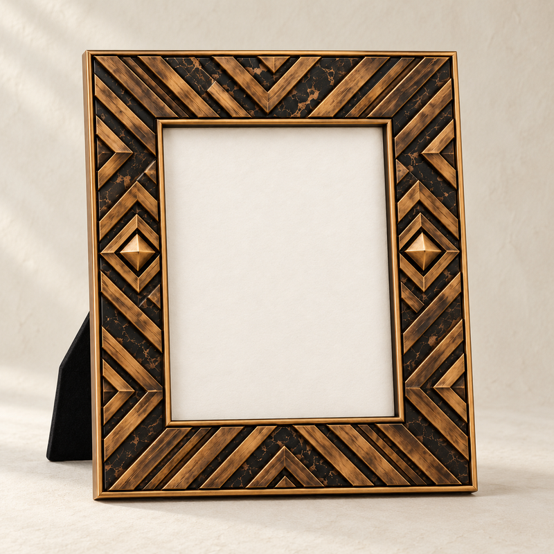 ALLEON HOME Kuba Frame 13 × 18 on warm ivory studio background